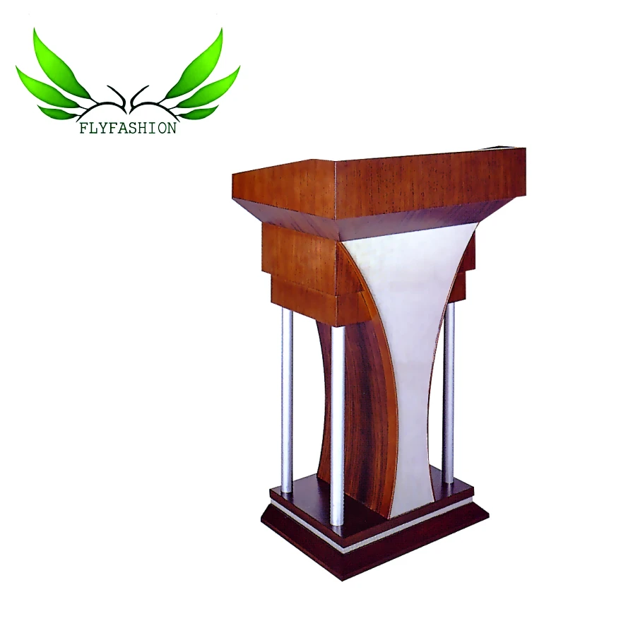 
Luxury design lecture hall desk/podium wooden speech desk for church use 