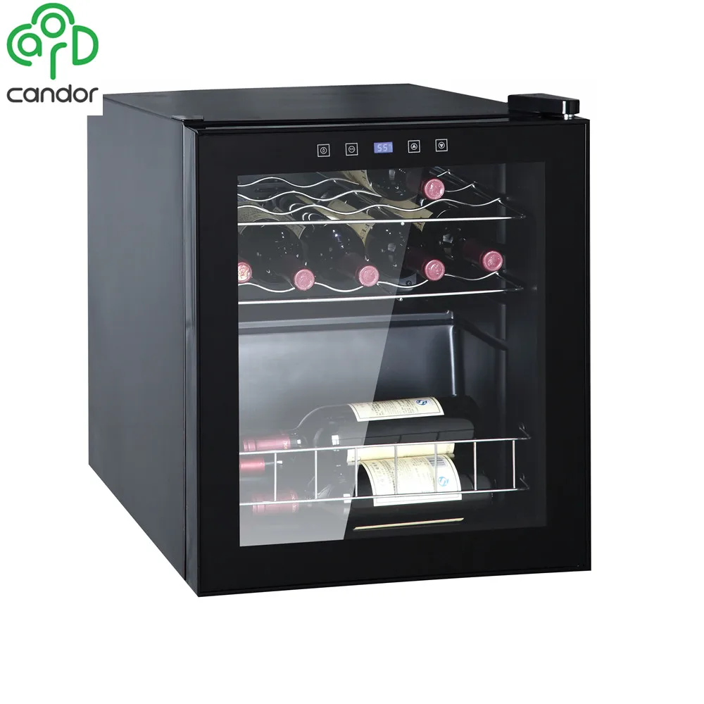 15 bottles table top compressor wine cooler glass door wine cellar