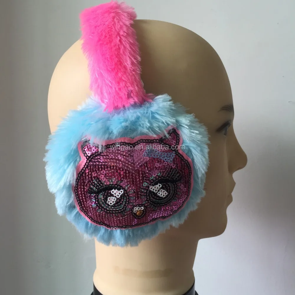 Наушники в виде совы, детские наушники, детские наушники для мальчиков, наушники для девочек, детские подарочные наушники, зимние наушники из хлопка и кашемира