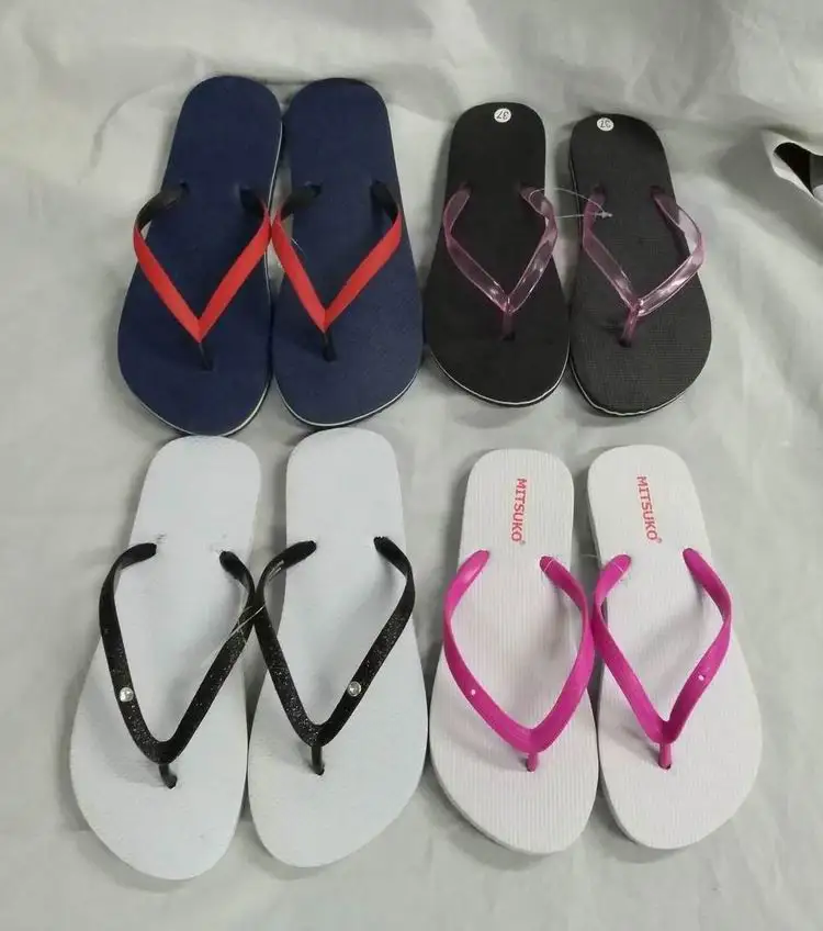 
womens flipflops pvc strap pe outsole 