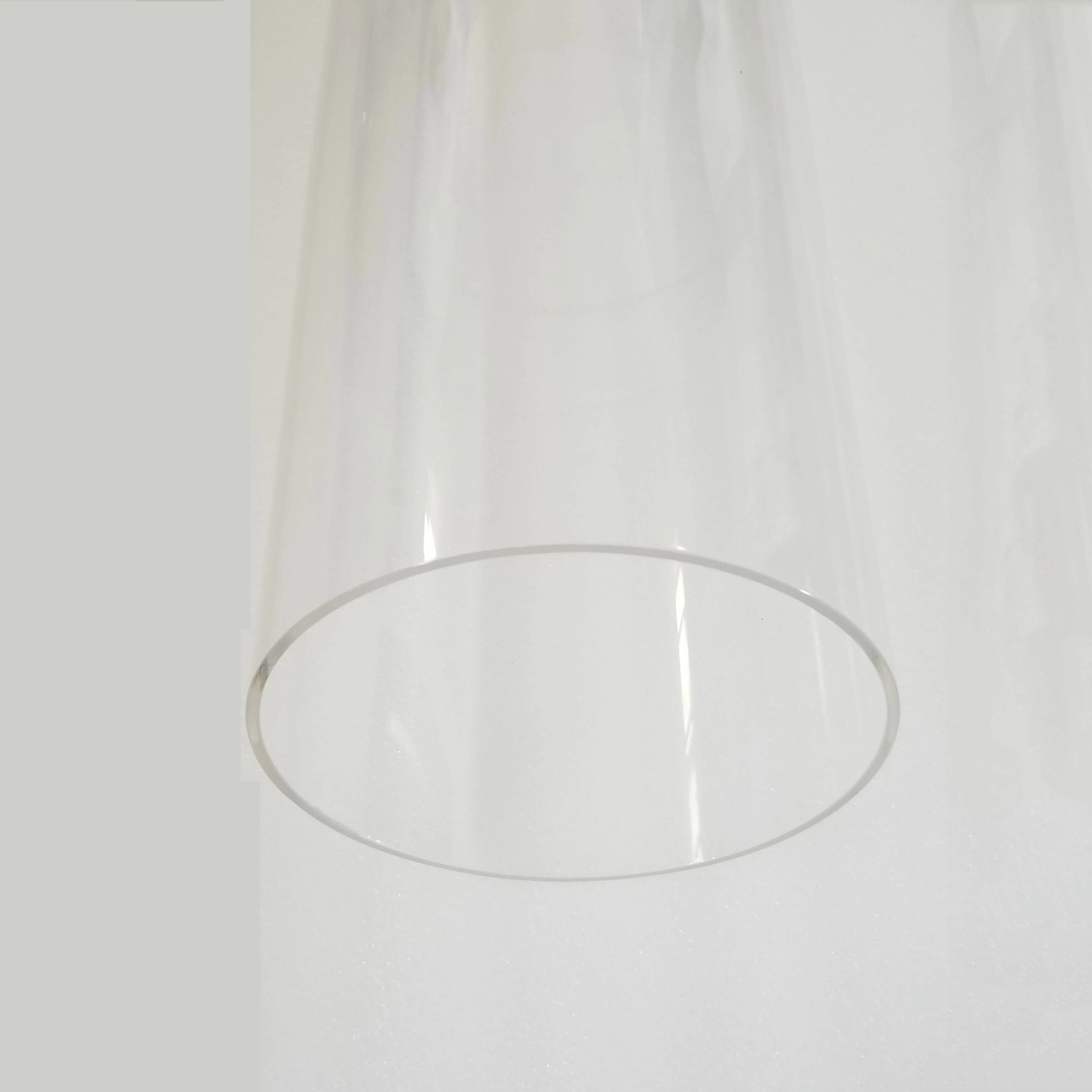 Прозрачная кварцевая стеклянная трубка большого диаметра или большая боросиликатная из пирекса