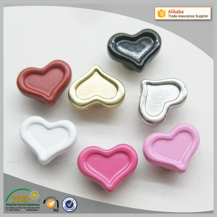 
 Декоративные металлические заклепки в форме сердца для одежды  