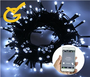 200 count smart phone APP Bluetooth controlled light  RGB led icicle string decoration lights