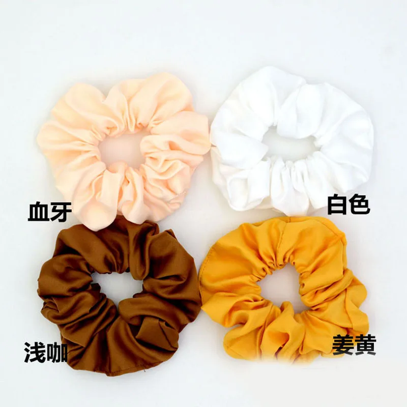Girls Satin Hair Scrunchies Bobbles Elastic Hair Bands