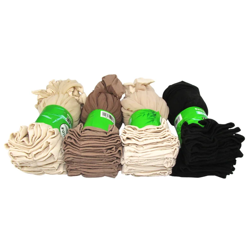 250 Pairs Black Skin Color Summer Thin Crystal Transparent Silk Girl Women Ankle Socks