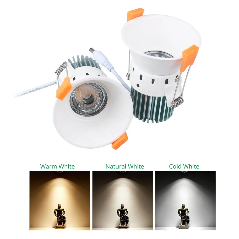 New Hot Recessed Round Wall Up Dimmable Modern Led Downlights For Housing Indoor Kitchen Hotel Down Lights