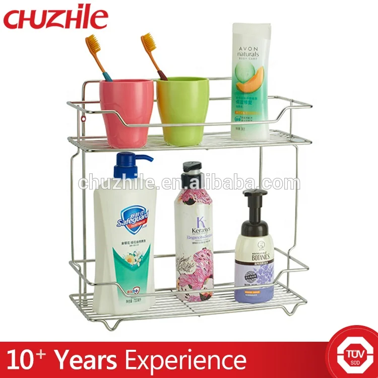 Fashionable Corner Shower Caddy, Stainless Steel Bathroom Shelf, Bathroom Rack