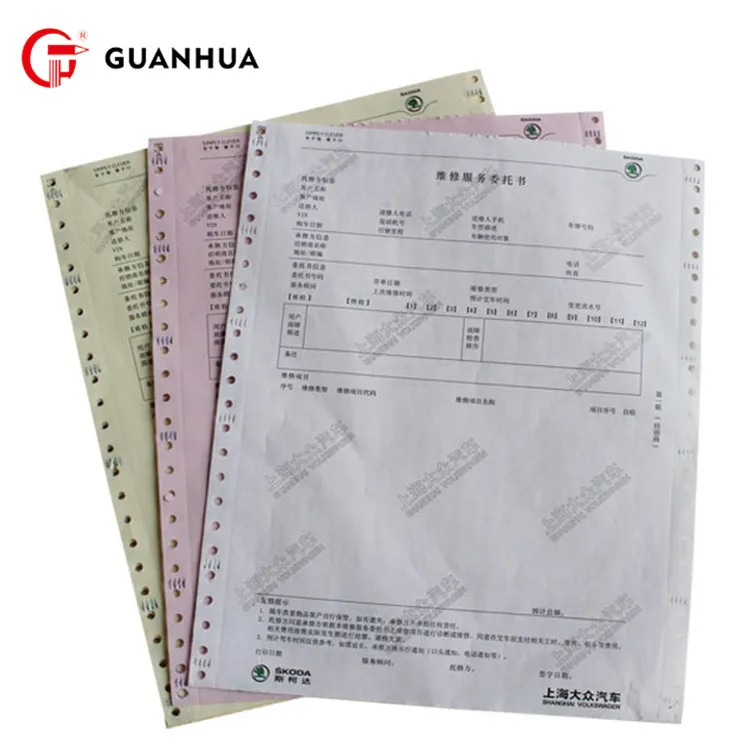 Reliable and Cheap Size and color can be customized computer bill printer paper colored printing for office