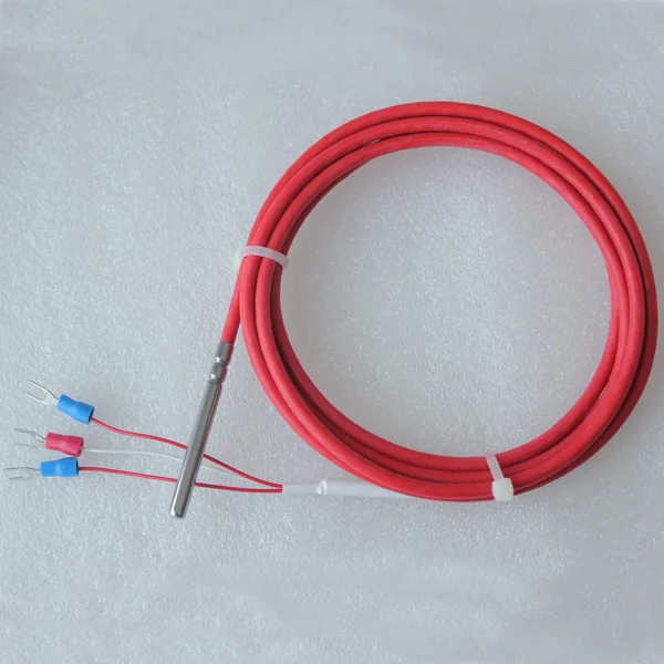 Perfect design silicon cable pt100 pt1000 temperature sensor