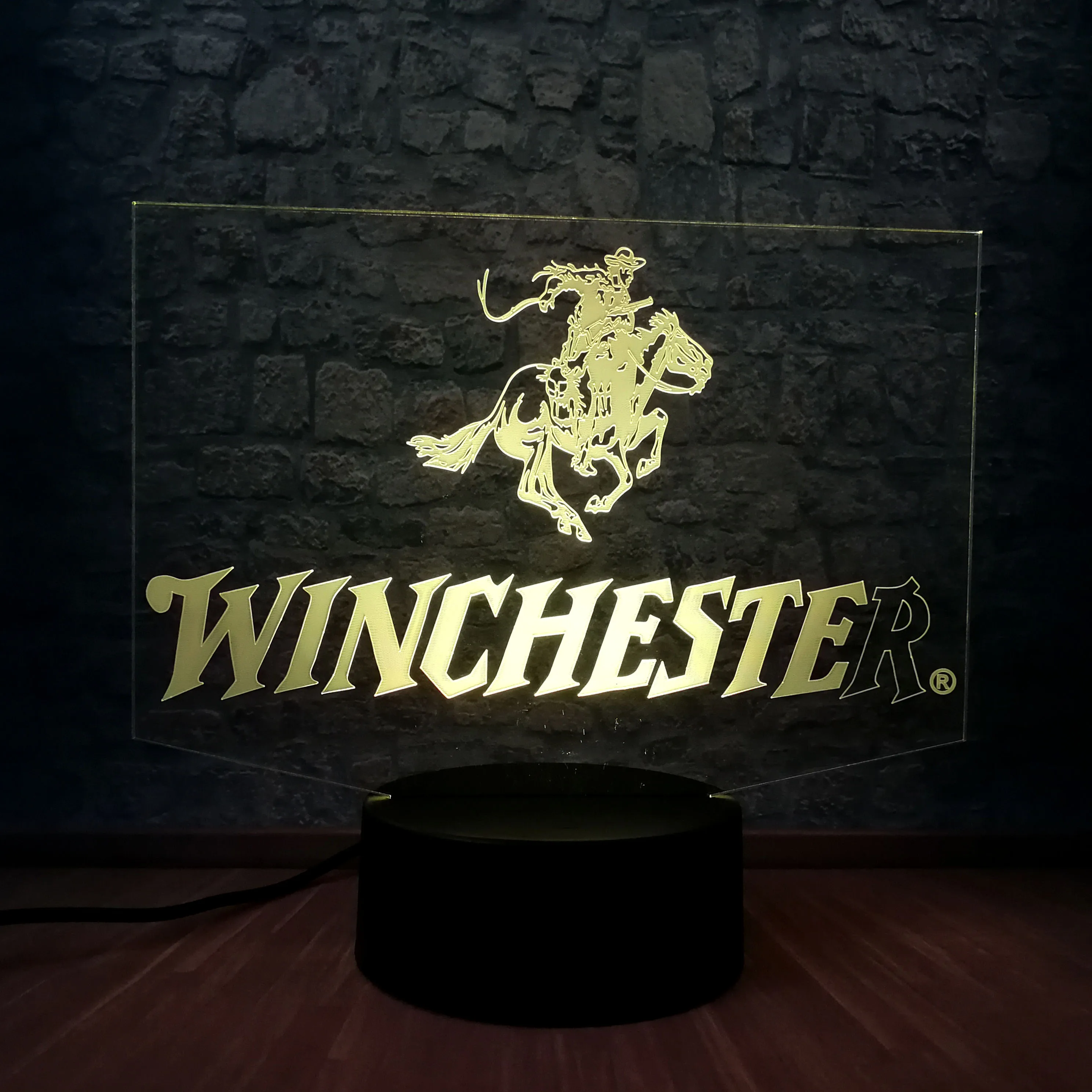 3d-ночник в стиле фильма winchester, многоцветная светодиодная лампа для фанатов фильмов, спальни, настольное освещение, декоративный дисплей, праздничный подарок