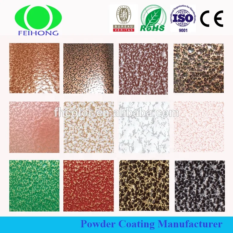 FEIHONG  outdoor RAL 9005 Metallic leather effect Thermoset Powder Coating Paint