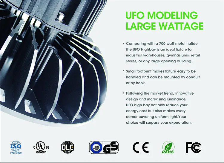 200W UFO LED High Bay Light for Warehouse light Gymnasium lighting