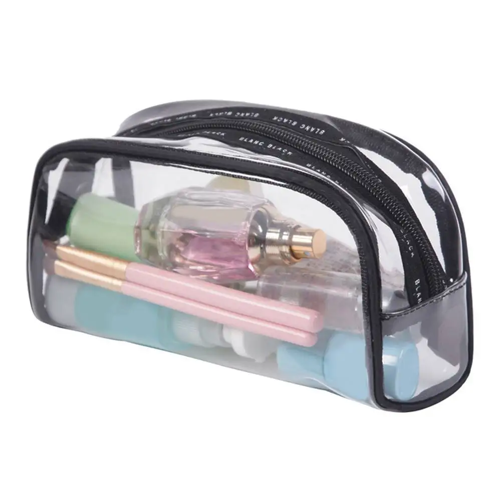 Clear Pvc Travel Wash Bag Toiletry Waterproof Plastic Cosmetic Makeup Bag for Bathroom