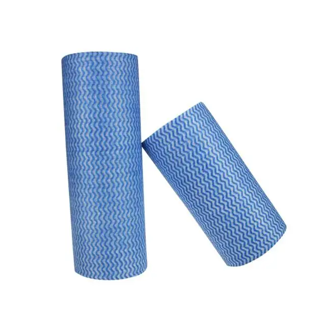 Viscose and Polyester Top Quality Spunlace Non Woven Fabric Disposable Kitchen Cleaning Wipe