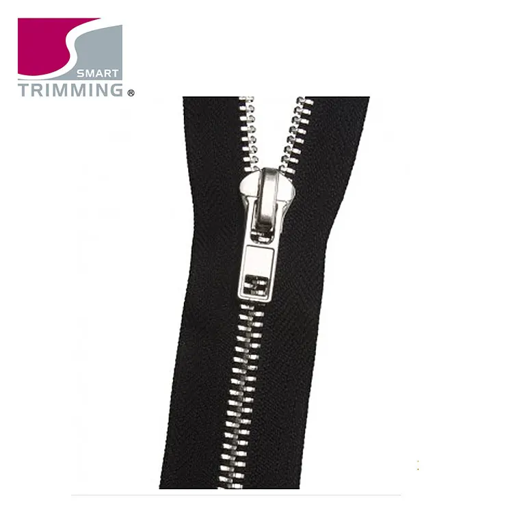 Wholesale Metal No. 5 Zipper Silver