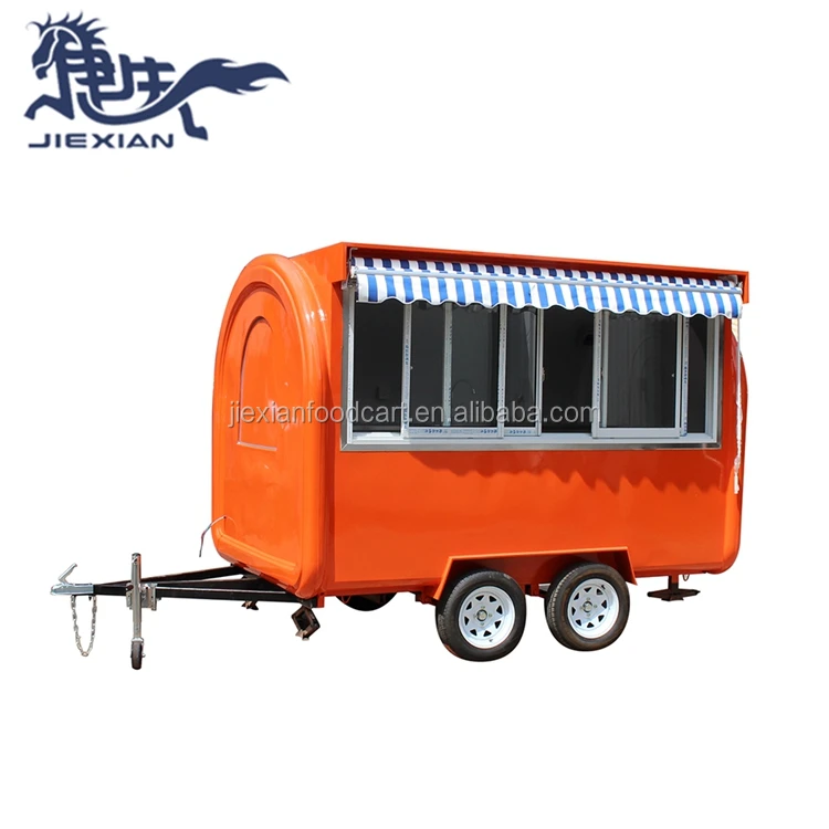 JX-FR300WH Jiexian мини фаст-фуд кухня дизайн Мобильный закуска кофе тележка мороженого прицепов мобильный смузи для грузовиков Мерседес Бенц