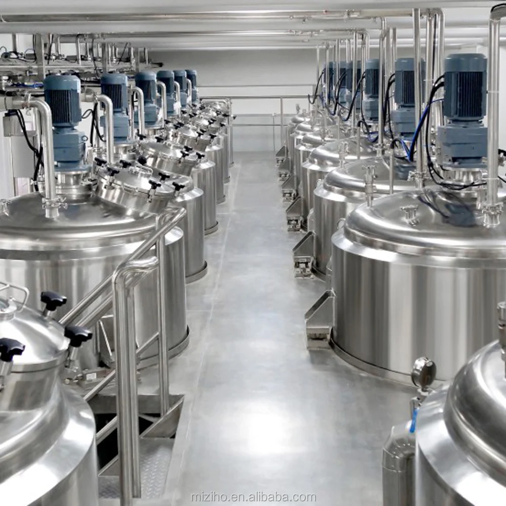 MZH-Automatic Shampoo oil hair gel mixer and liquid shop production line equipment Mixer