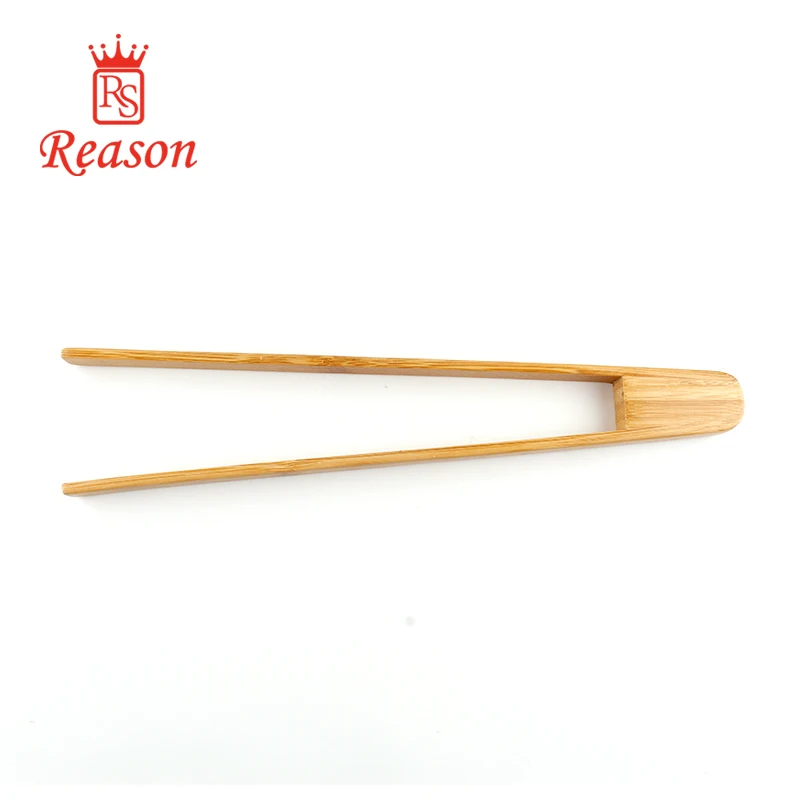 Food Grade Bamboo Food Tong , Eco-Friendly BBQ Grill Tong, Kitchen Cooking Chicken Tong