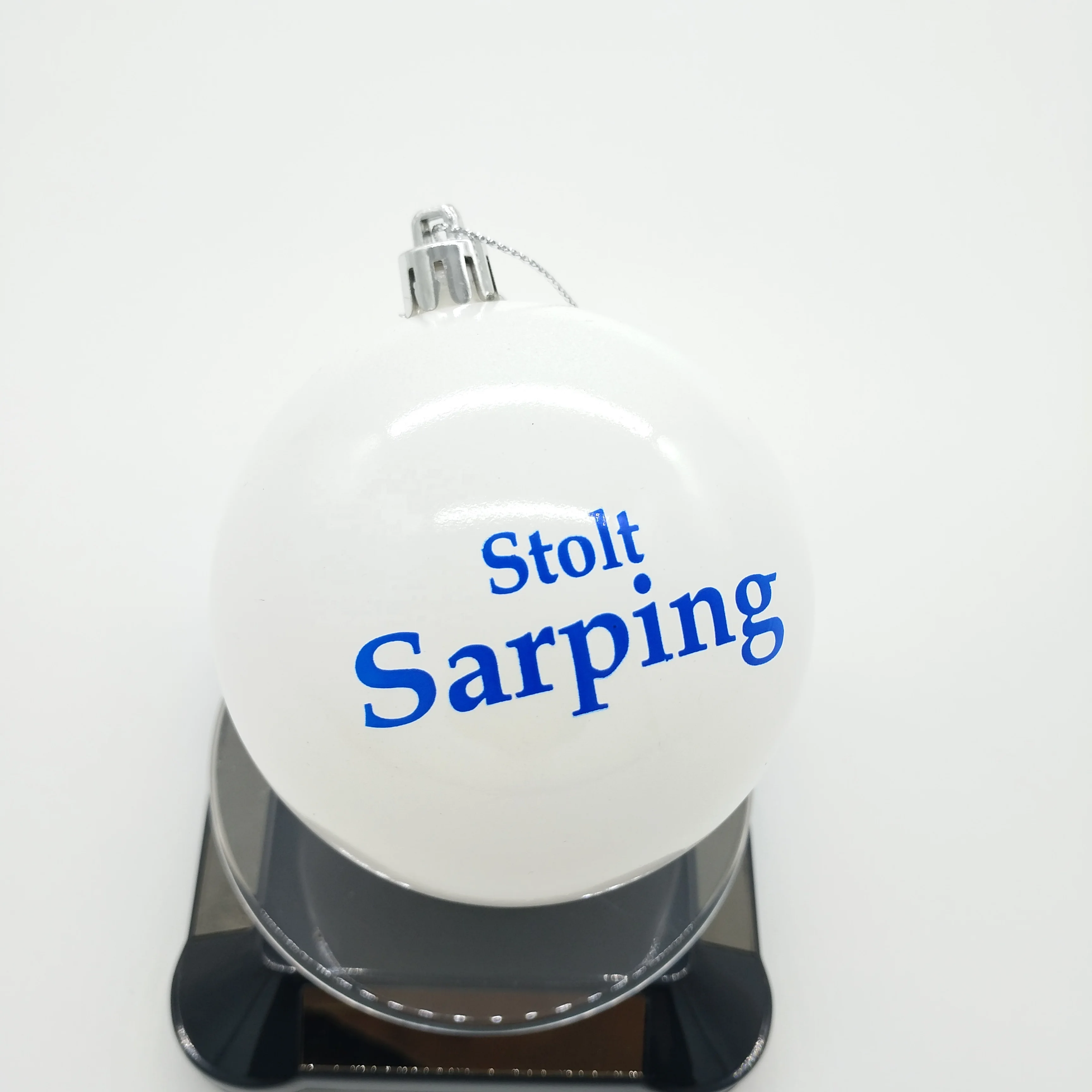 Рождественский шар 8 см из пластика, прямая печать на мяче, пластиковый Рождественский мяч с полноцветным логотипом