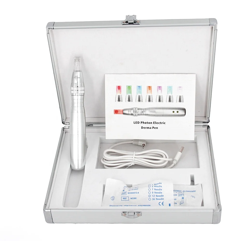 YYR перезаряжаемая микроигла ручка Dermapen 7 цветов светодиодная фотоновая электрическая