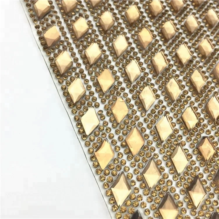 Rhinestone Shoes Garment Accessories Hotfix Rhinestone Sheet Rhinestone Mesh Trim