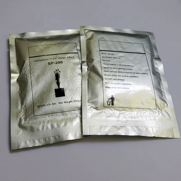 China Manufactory fountain fireworks spark titanium powder cold sparklers grain for stage effects