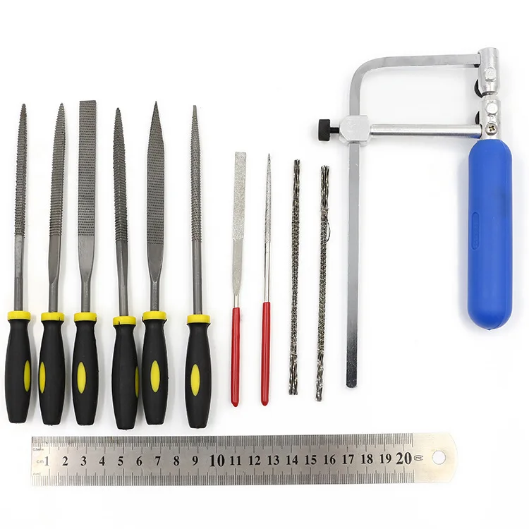 36pcs Mini Saw and File Tool Kit Wire Saw Assorted Needle File Set