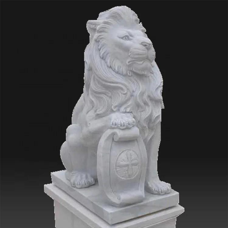 High quality  decorative italian animal  marble lion   statues