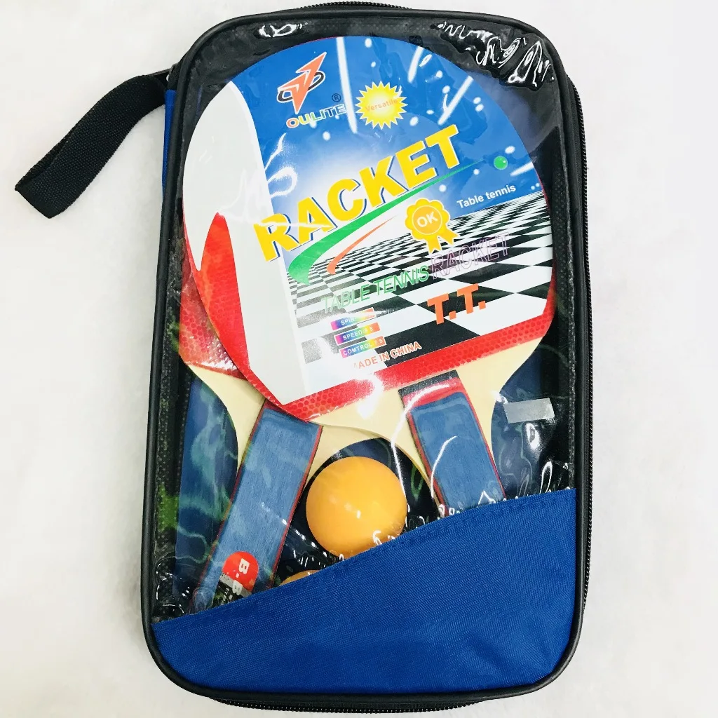 
high quality rubber ping pong paddle racket/wooden table tennis set racket bat wholesale price 