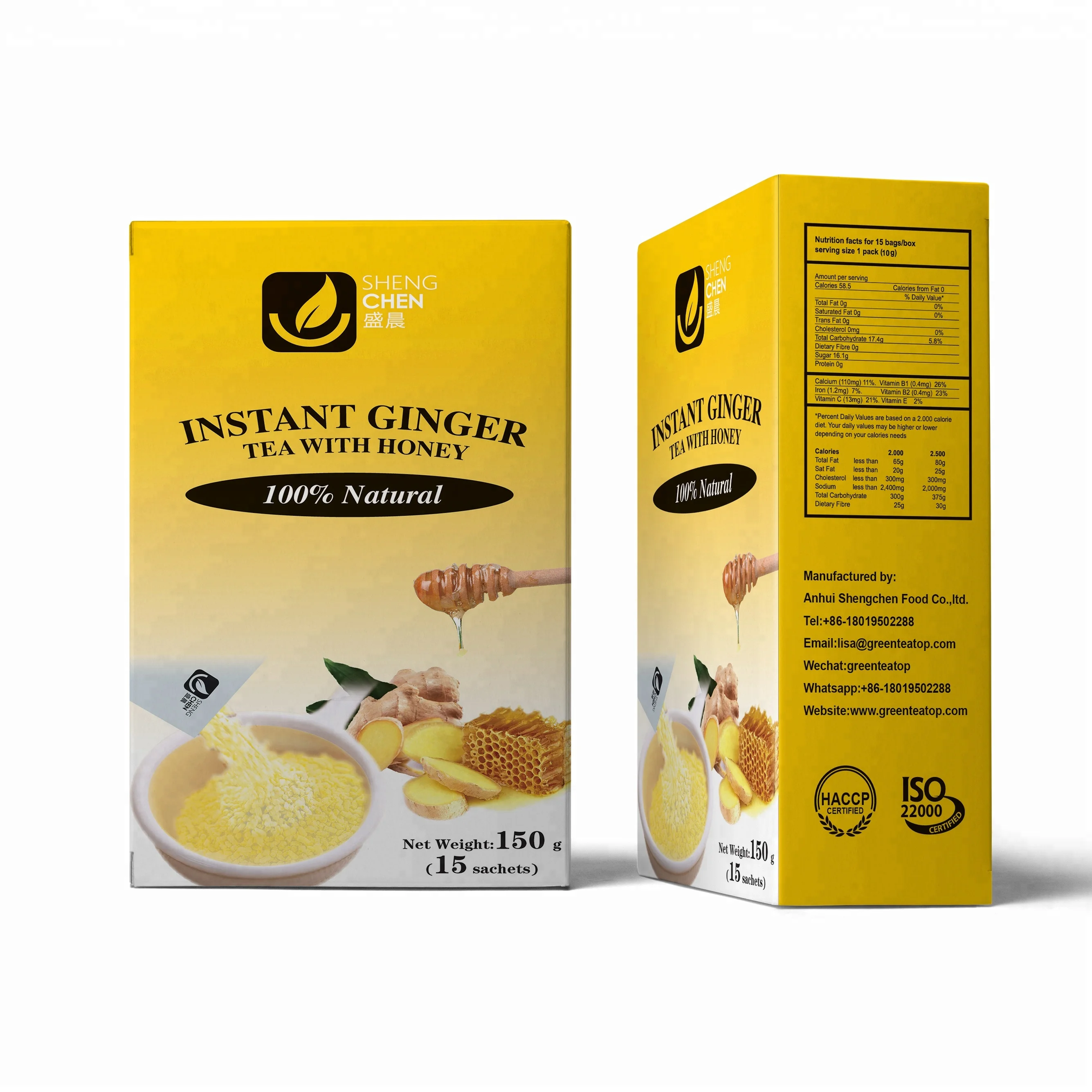 
Instant Honey Ginger Crystals  15gx10bags/box  (62160328970)