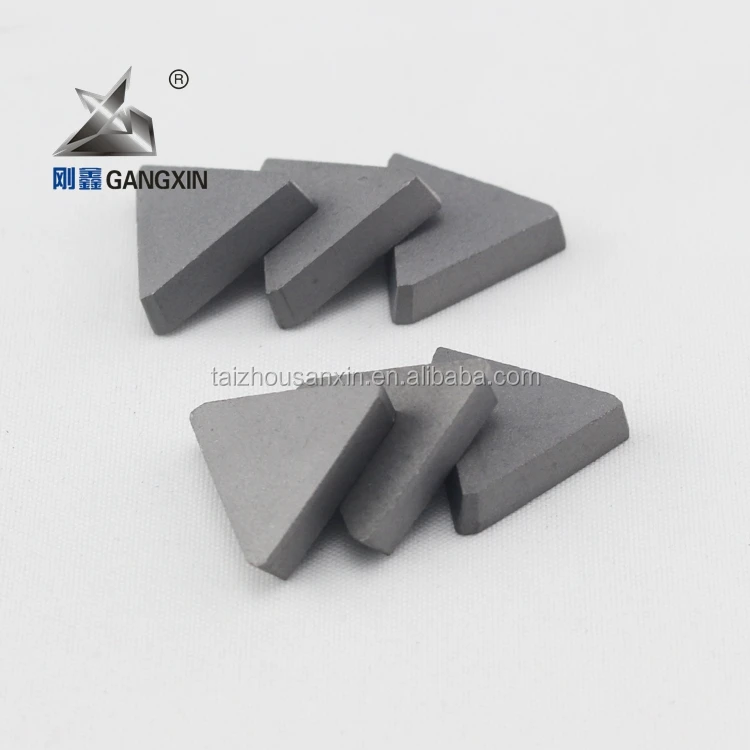 YT15/YT5 carbide tips ISO certificate1/2,3/4 triangle P30 carbide tips sanxin