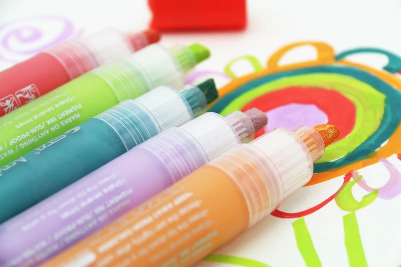 
Wholesale 28 Colors Water Based Graffiti Acrylic Paint Marker Pens For Paper, Rocks, Wood, Canvas, Glass, Ceramics, 