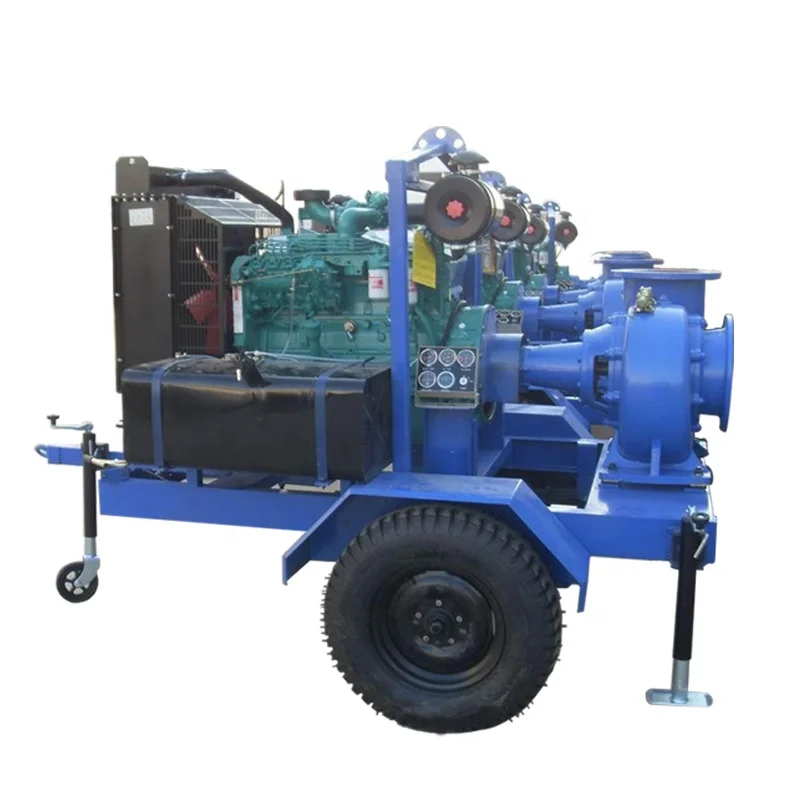 Diesel Engine Flood Dewatering Pump Mixed Flow Water Pumping Machine With High Capacity