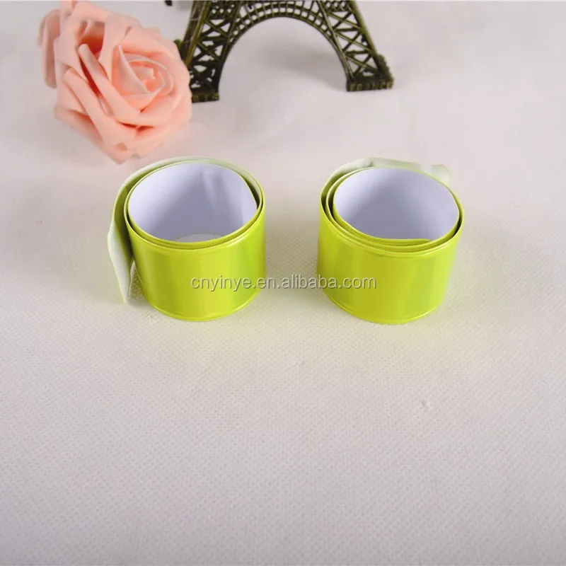 
Customized Reflective Slap Bracelet pvc snap bracelet 