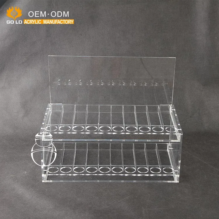 Customized Wholesale Essential Oil Bottle Holder Acrylic Essential Oil Display Stand