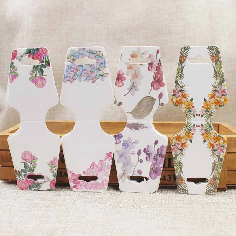 Ear Studs Card Tag Marking Label Tags Necklace/Earring/Hairpin/Pendant Packing Cards Jewelry Displays paper Kraft Paper