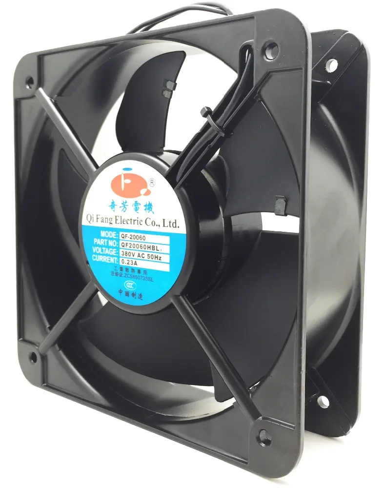 200mm 220v ac electric cooling fan square or round shape good quality 2 speed power supply axial fan