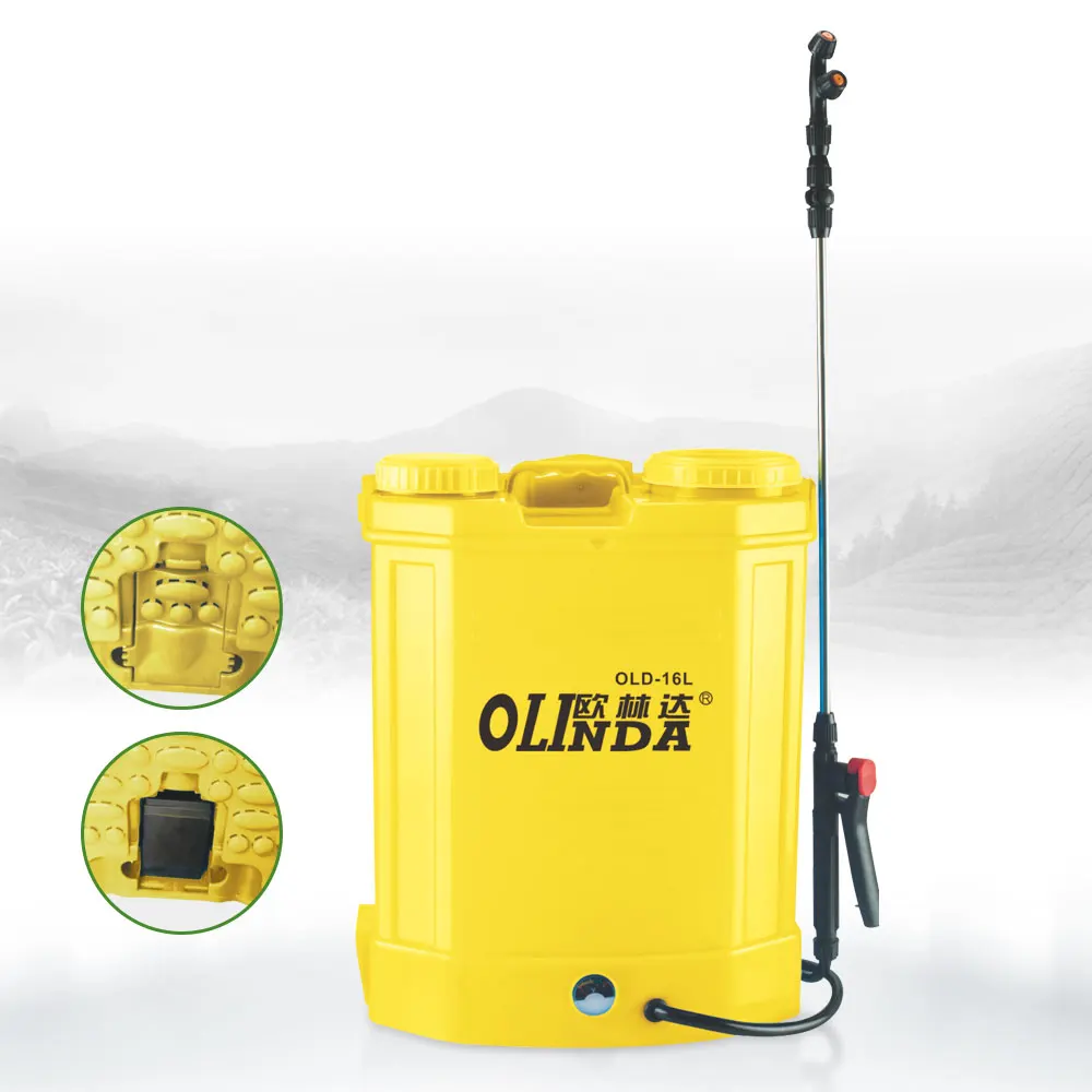 Plastic high pressure portable battery fruit tree orchard pesticide spray machine 16 liters electric agriculture sprayer