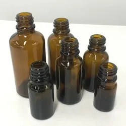 5ml 10ml 15ml 20ml 30ml 50ml 100ml amber essential oil glass dropper bottle