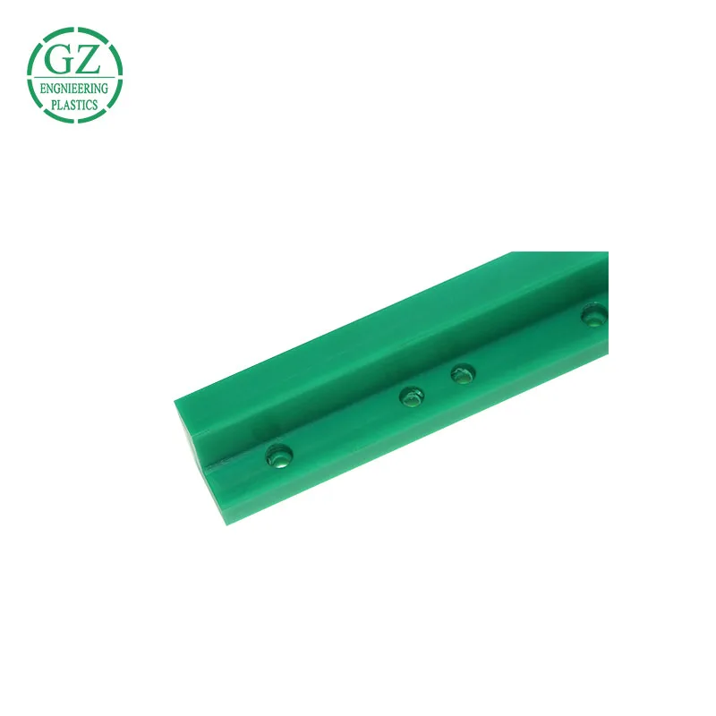 professional factory custom cnc Nylon Pom UHMWPE extruding conveyor rails /plastic guide rail