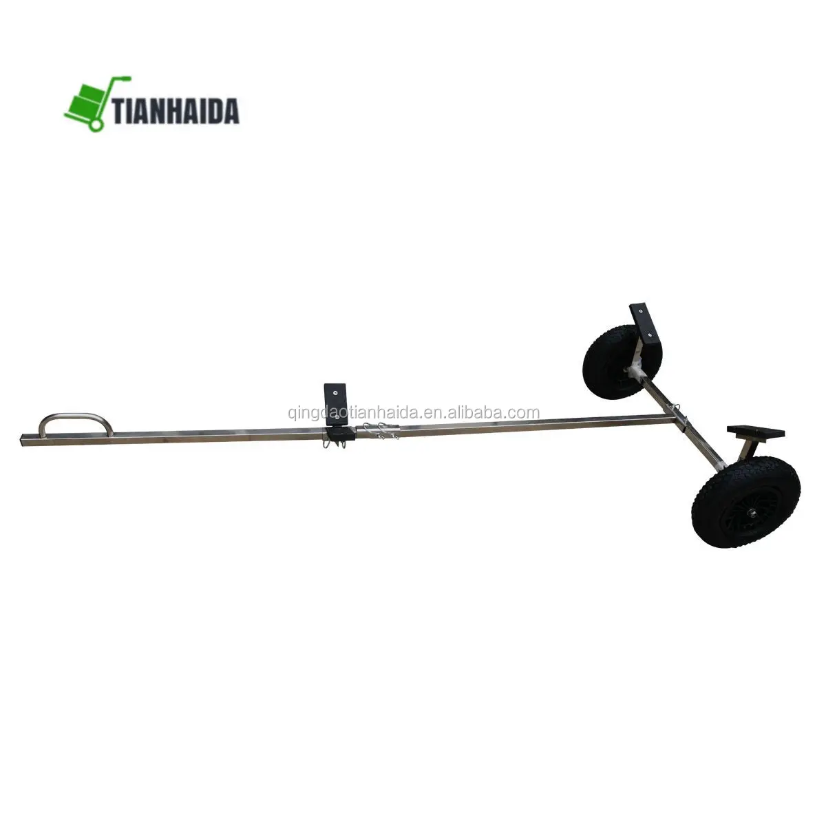 Small Inflatable Stainless Steel Boat Launching Trailer Wheels Hand Dolly