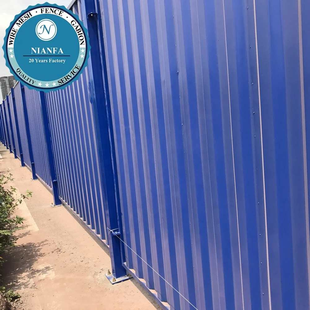 Modern Privacy Corrugated Metal Fence/Corrugated Metal Retaining Wall(Guangzhou Factory)