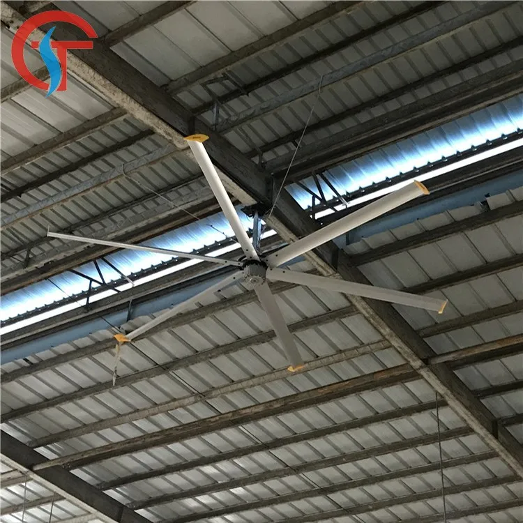 Промышленный твердый большой охлаждающий потолочный вентилятор BLDC 10 футов 16 футов 20 футов 24 фута от китайского поставщика