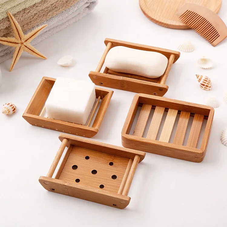 Classical  Handmade Eco-Friendly  Ship Shape Bamboo Soap Dish Tray