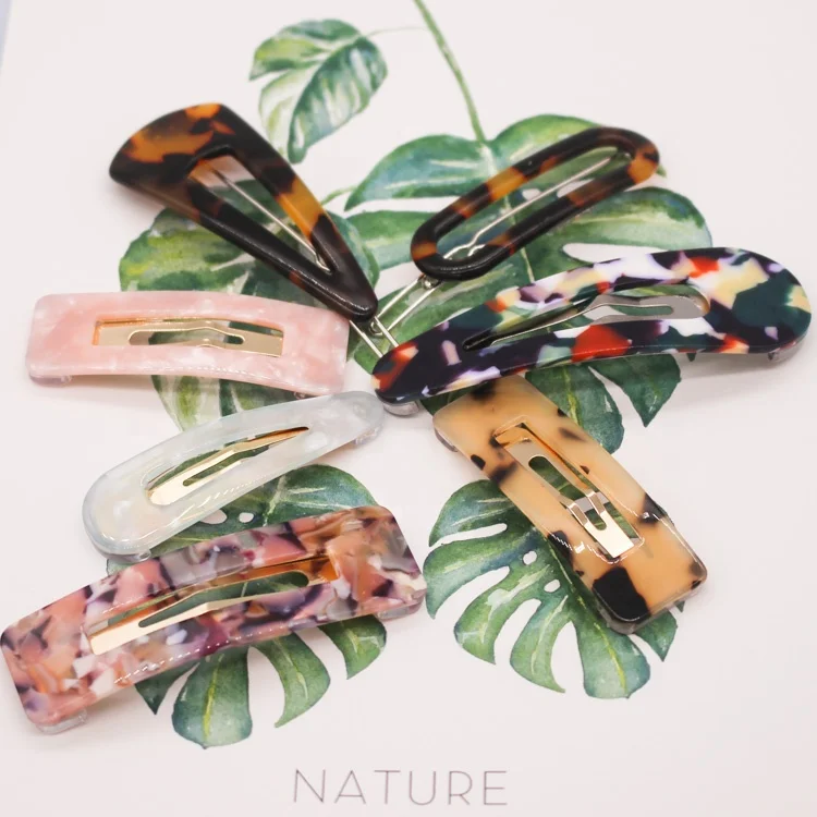 Kids Birthday Gift Korean Style Hot Sell Acetate Small Size Hair Clip Girls Fashion Boutique Best Quality Mini Snap Hair Clips