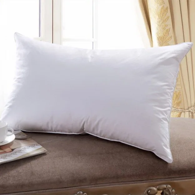 Wholesale hotel supply high quality goose down feather proof soft pillow insert