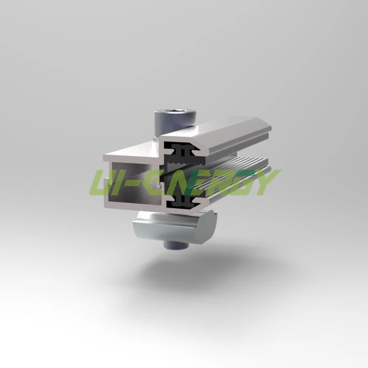 Solar Thin Film Panel End Clamp Frameless Solar Clamp for Solar Mounting