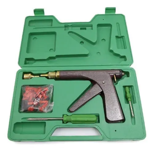 Motorcycle Tire Plugger Tubeless Tyre Wheel Repair Gun Kit Plug Rubber Spiffy