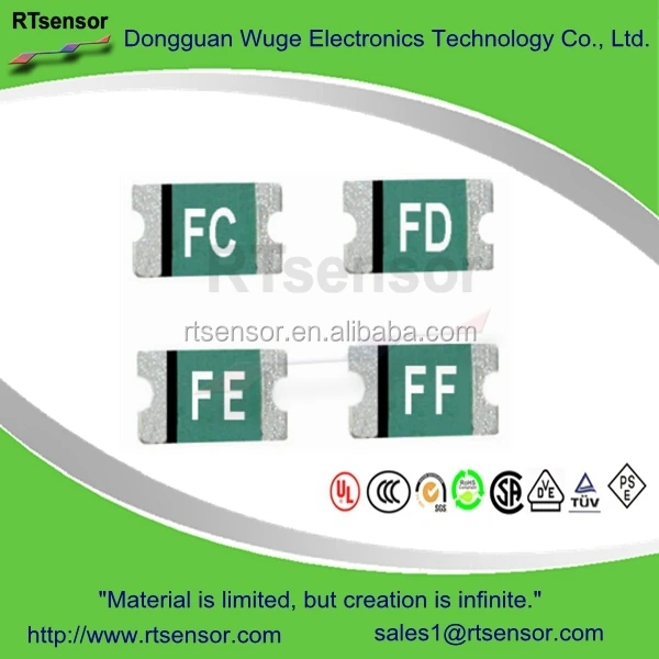 1206 Standard SMD PTC Polymer Fuse FSMD010-1206-R For Automotive Electronics