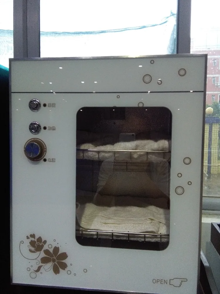 Haihua manufacturer stainless steel barber shop sterilizer beauty salon UV light towel warmer sterilizer